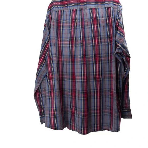 U.S. Polo Assn. Men's Red Plaid Long sleeve Shirt Men’s XXLT - Picture 3 of 8